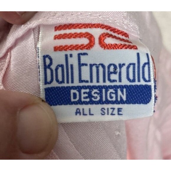 Vintage Bali Emerald Design Midi Skirt Womens Size M Pink Cottagecore Gypsy Boho - Picture 14 of 15